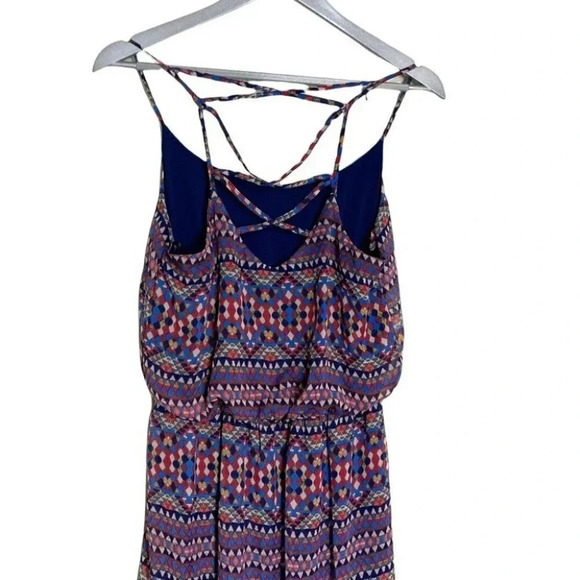 City Triangle M multicolor Boho maxi sundress with built‎ short liner - Picture 2 of 6